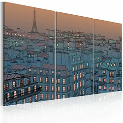 Paris Prix Tableau Imprimé Paris la Ville Se Met en Veille 40 x 60 cm