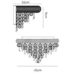 Avis Luminaire Center Applique murale Alexetra Medium 3 Ampoules chrome poli/cristal