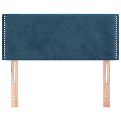 Avis Maison Chic Tête de lit moderne pour chambre - Décoration de lit Bleu foncé 90x5x78/88 cm Velours -MN83311