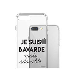 Avis Coque iPhone 7 Plus / 8 Plus souple transparente Bavarde Mais Adorable Motif Ecriture Tendance Evetane.