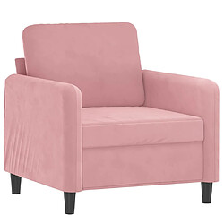 Maison Chic Fauteuil Relax pour salon | Fauteuil Rose 60 cm Velours -GKD22237