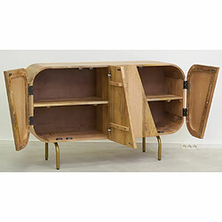 Aubry Gaspard Buffet en manguier STRING ART 4 portes.