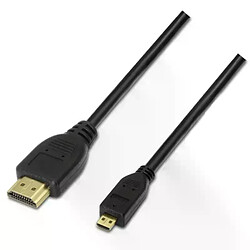 Aisens Câble Micro Hdmi Vers Hdmi Mâle/Mâle 1,8M Noir