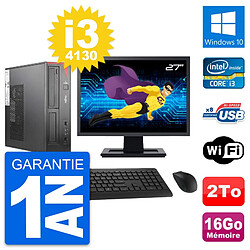 PC Fujitsu E520 DT Ecran 27" Intel i3-4130 RAM 16Go Disque 2To Windows 10 Wifi · Occasion 