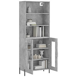 Avis Maison Chic Buffet,Meuble de Rangement,commode pour salon,Cuisine Gris béton 69,5x34x180 cm Bois d'ingénierie -MN72409