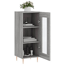 Avis vidaXL Buffet Sonoma gris 34,5x34x90 cm Bois d'ingénierie