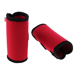 2 PCS Pet Leg Brace Protector Chien Blessure Fixe Genouillères Rouge M