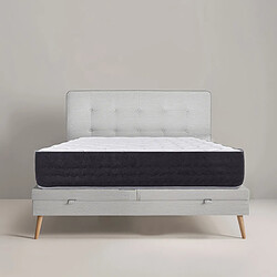 Acheter Visiodirect Matelas à ressorts ensachés MIERA , 140x200 cm, en mousse haute densité, Soutien très ferme, face été/hiver