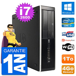 PC HP Compaq 6200 Pro SFF Intel i7-2600 RAM 4Go Disque Dur 1To Windows 10 Wifi · Occasion 