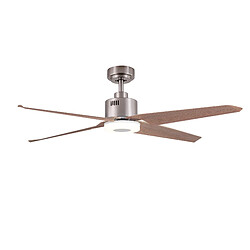 SULION Ventilateur de plafond DC SULION VENTILATEUR DE PLAFOND 137CM DC LED 18W CCT NICKEL/ BOIS