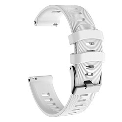 Avis Wewoo Bracelet pour montre connectée de en silicone Smartwatch Garmin Forerunner 245 blanc