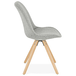 Avis Alterego Chaise scandinave 'HIPHOP' en tissu gris