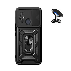 Kit SuppOrt Magnétique + Coque Magnetic Military Defender Slide Window Anti-Impact Phonecare pour Xiaomi Redmi 11A - Noir