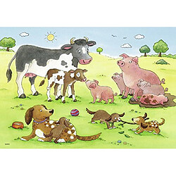 Ravensburger - 07590 4 - Puzzle - Heureuses Familles D'Animaux - 2 x 12 Pièces 