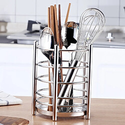 Wewoo Acier inoxydable 304 Baguettes Cage Drain Rack Couteau Fourche Boîte De Rangement Fournitures De Cuisine 