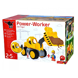 Big Chargeur sur pneus Power-Worker et figurine 