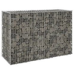 vidaXL Mur en gabion avec couvercles Acier galvanisé 150x60x100 cm