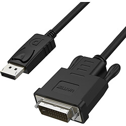 Unitek DisplayPort - DVI-D 1.8m noir (Y-5118BA) Unitek Câble DisplayPort - DVI-D 1.8m noir (Y-5118BA)