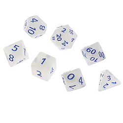 Acheter 7 / Set De Dés Polyédriques En Plastique Pour Du0026D Dungeons And Dragons Game Toy Style 7