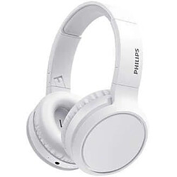 PHILIPS TAH5205WT/00 - Casque sans fil - Haut-parleurs 40mm - Bluetooth - Pliage compact - 29h dautonomie - Blanc