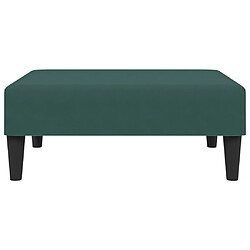 Avis vidaXL Repose-pied vert foncé 77x55x31 cm velours