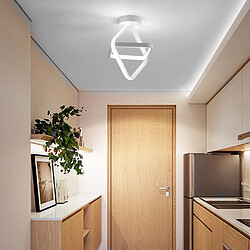 Stoex Plafonnier Led Moderne Blanc Lampe de Plafond Nordique Plafonnier Carré Pour Chambre À Coucher, Salon, Couloir, Restaurant, Balcon, Blanc Froid