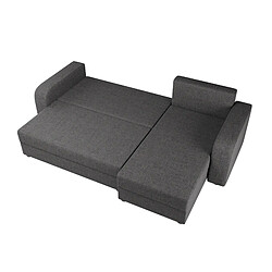 Avis Bestmobilier Harvey - canapé d'angle réversible - 4 places - convertible avec coffre - en tissu