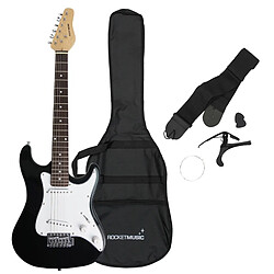 Rocket Guitare électrique 3/4 taille en noir