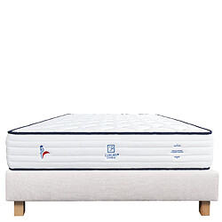 Acheter LUXURY LITERIE Ensemble matelas Patriote 160x200 cm + sommier beige ep20cm