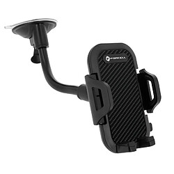 Support Voiture Smartphone 47 à 95mm Fixation ventouse Rotatif 360° Forcell Noir