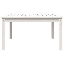 Acheter vidaXL Table de jardin blanc 82,5x82,5x45 cm bois massif de pin