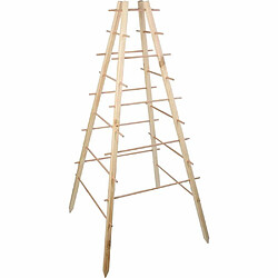 Esschert Garden Support en bois de pin pour plantes 4 piquets Pyramide.