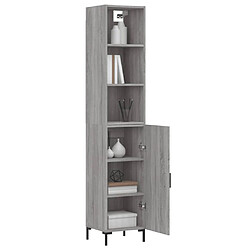 Avis Maison Chic Buffet,Meuble de Rangement,commode pour salon,Cuisine Sonoma gris 34,5x34x180 cm Bois d'ingénierie -MN55799