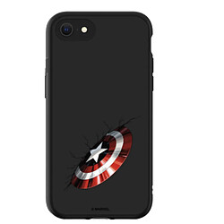 RhinoShield Coque Compatible avec [iPhone SE3 / SE2 / 8 / 7] SolidSuit - Coque Fine Licence Officielle Marvel avec Technologie Absorption des Chocs - Captain America's Shield