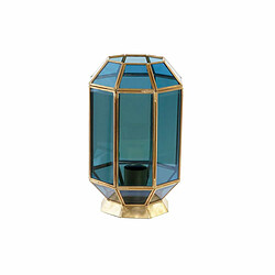 Lampe de bureau DKD Home Decor Verre Bleu Doré 220 V Laiton 50 W Moderne (18 x 19 x 29 cm) 