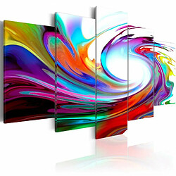 Paris Prix Tableau Imprimé Rainbow Swirl 100 x 200 cm 