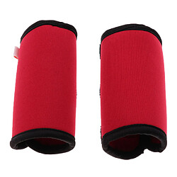 2 PCS Pet Leg Brace Protector Chien Blessure Fixe Genouillères Rouge M