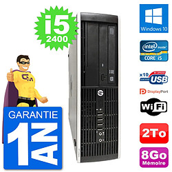 PC HP Compaq Pro 6300 SFF Intel i5-2400 RAM 8Go Disque Dur 2To Windows 10 Wifi - Occasion