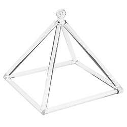 Bol de cristal pyramidal chantant de 6 pouces, note c pour une prière de yoga de méditation sonore pas cher