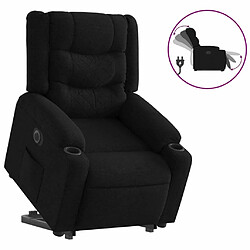 Maison Chic Fauteuil Relax pour salon, Fauteuil inclinable électrique noir tissu -GKD96106