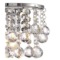 Luminaire Center Applique design Acton Chrome poli 1 ampoule 17cm pas cher