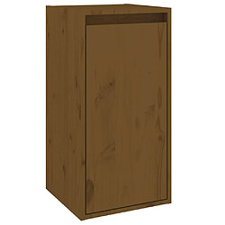 Maison Chic Armoire murale,Meuble de Rangement pour salon,cuisine Marron miel 30x30x60 cm Bois de pin massif -MN69648