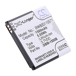 vhbw Li-Ion Batterie 1500mAh (3.7V) pour téléphone portable Smartphone Doro Liberto 820 Mini comme DBM-1500B.