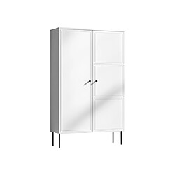 Bestmobilier Lavaggi - buffet haut - blanc - 166 cm