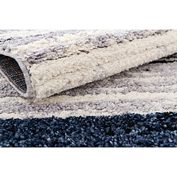 Hadorn Tapis shaggy 305x80 Bleu Frauenfeldnea pas cher