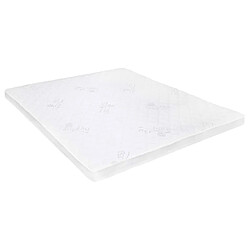 vidaXL Sur-matelas 140 x 200 cm Mousse de gel 7 cm