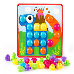 Acheter Universal Puzzle tridimensionnel pour enfants jouets boutons colorés assemblage champignon ongles kit bébé puzzle créatif