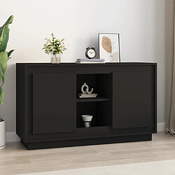 vidaXL Buffet Noir 102x35x60 cm bois d'ingénierie