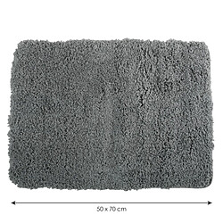 MSV Tapis de bain Microfibre 50x70cm Gris