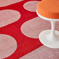 Acheter Jardindeco Tapis intérieur à poils longs Swing 381 rouge 160 x 230 cm.